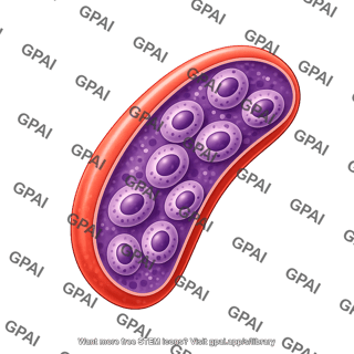 P. falciparum 4. male gametocyte