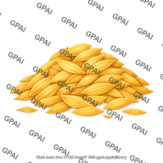 Rice husk pile