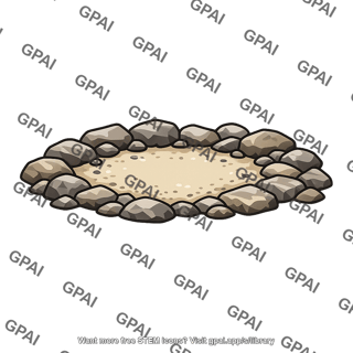 Rocky sand pit
