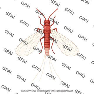 Planococcus citri adult male