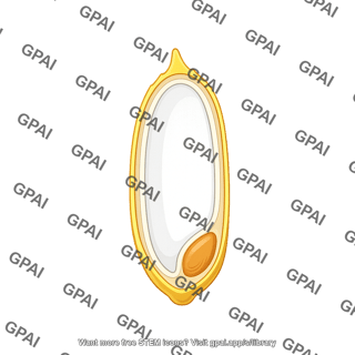 Rice grain cross section