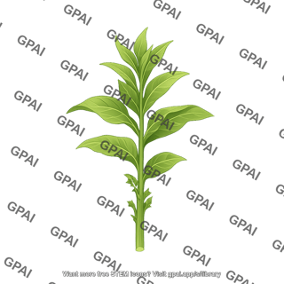 Cultivated tobacco nicotiana tabacum harvested