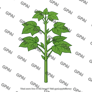 Cotton plant young