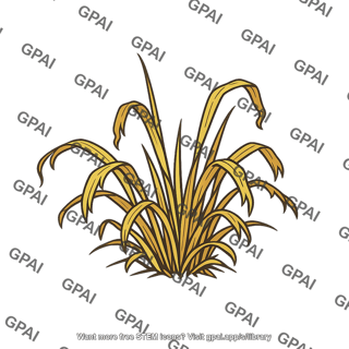 Drought stressed prairie plant