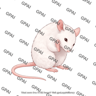 Mouse scratching cheek