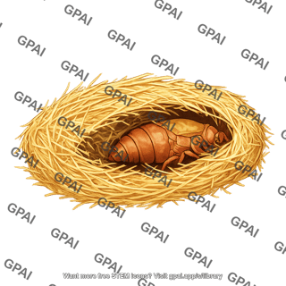 Palm moth cocoon paysandisia archon