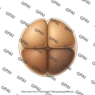 African clawed frog embryo 4 cell stage
