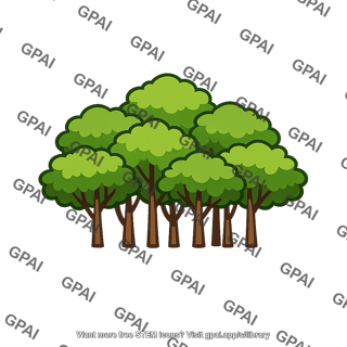 Forest patch tree cluster