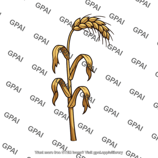 Drought affected crop