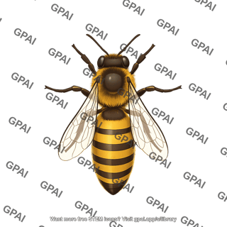Honey bee western apis mellifera queen dorsal