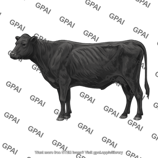 Angus black bull underweight 426
