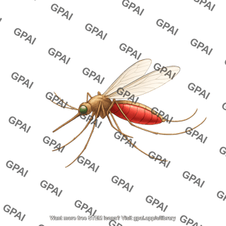 Anopheles mosquito flying 687