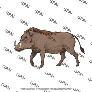 Warthog phacochoerus africanus