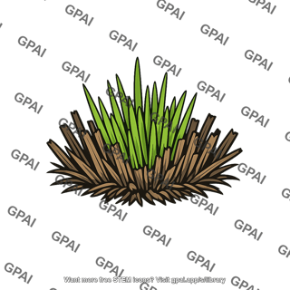 Prairie grass resprouting