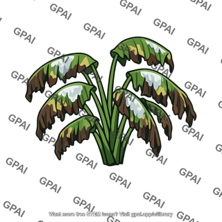 Freezing tropical plant