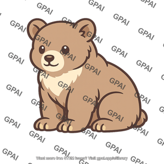 Brown bear cub