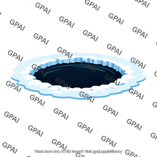 Hole in ice