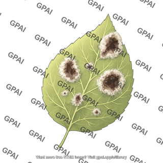 Leaf pathology botrytis