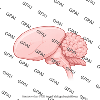 Mouse brain sagittal cut simplified