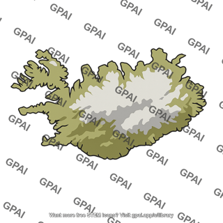 Stylized island