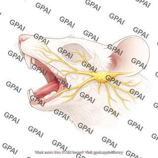 Mouse trigeminal nerve open mouth