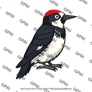 Red crested woodpecker