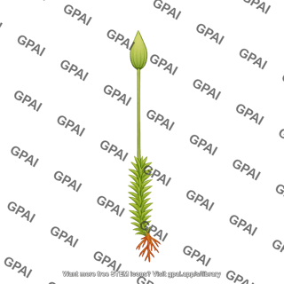 Moss with capsule calyptra