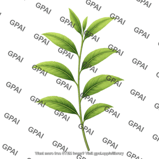 Tea plant branch camellia sinensis