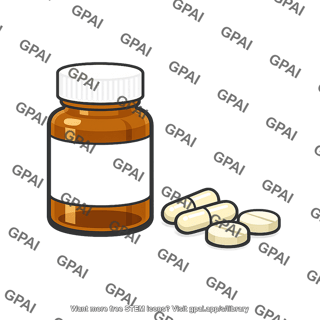 Medicine bottle with pills