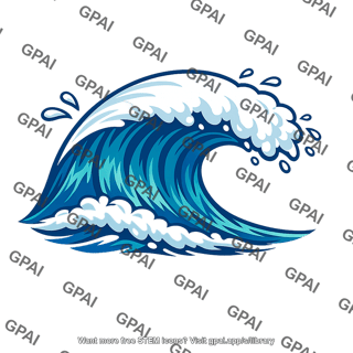 Crashing wave