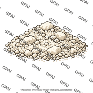Granular limestone sediment