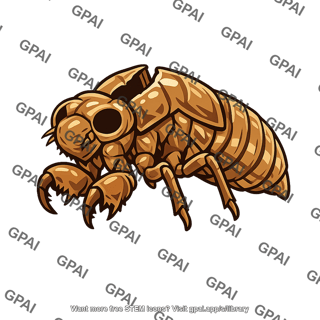 Cicada exuvia