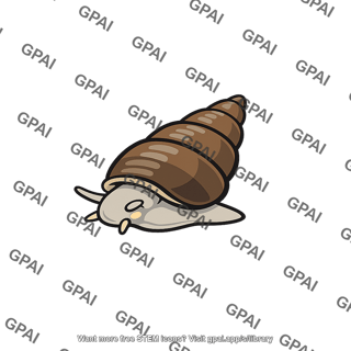 Snail with conical shell