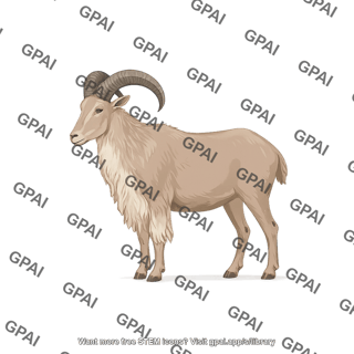 Barbary sheep ammotragus lervia male