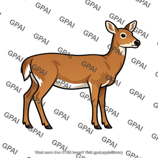 White tailed deer female
