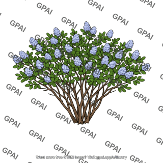 Ceanothus greggii bush