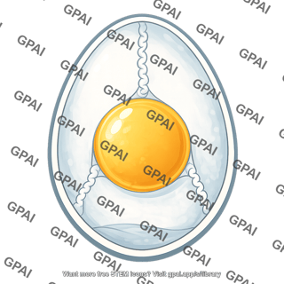 Chicken egg cross section