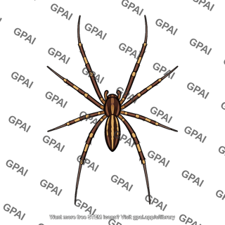 Golden silk spider male