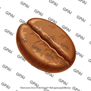 Coffee bean roasted