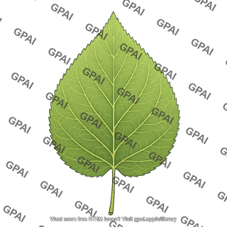Leaf ovate serrate