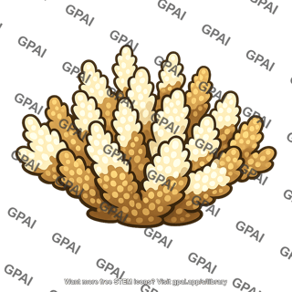 Coral discolored