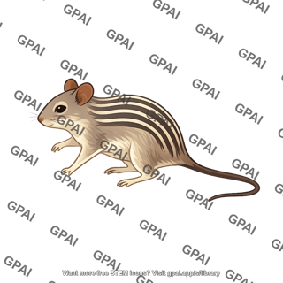 Four striped grass mouse rhabdomys pumilio