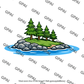 Island in lake