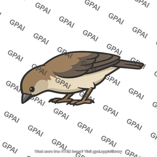 Foraging bird