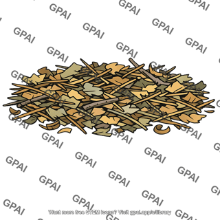 Leaf litter mixed fragmented