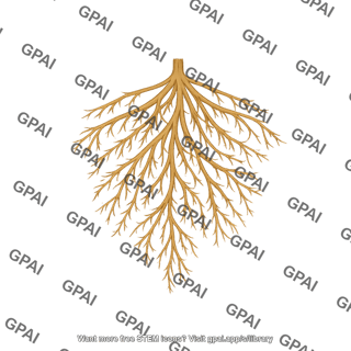 Roots onion fibrous