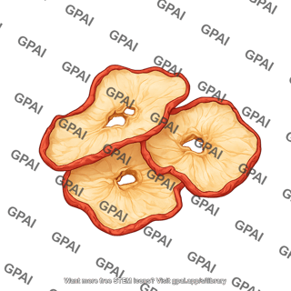 Apple dried slices