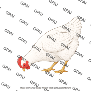 Chicken head down