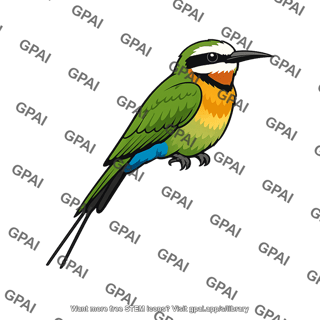 Bee eater white fronted
