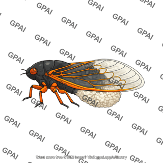 Periodical cicada massospora infection stage ii